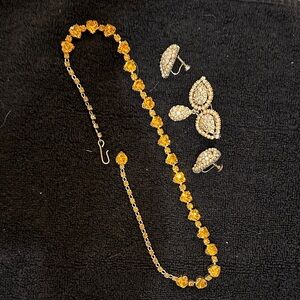 Elegant Gold and Silver Jewelry Set